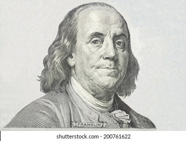 Close-up on Benjamin Franklin 
