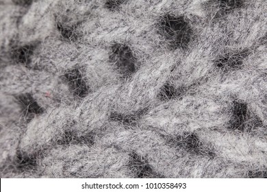 closeup on gray threads, background