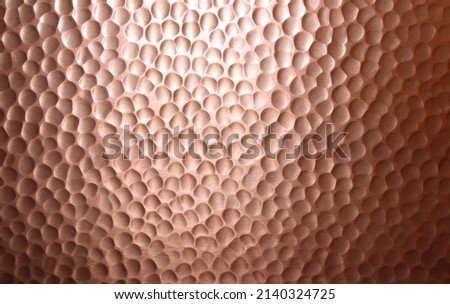 A Closeup on a Hammered Copper Surface