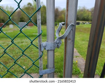 Closeup On Lever Metal Gate That Stock Photo 2165832413 | Shutterstock