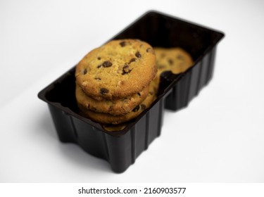 Close-up on a packet of cookies on a white background - Shutterstock ID 2160903577