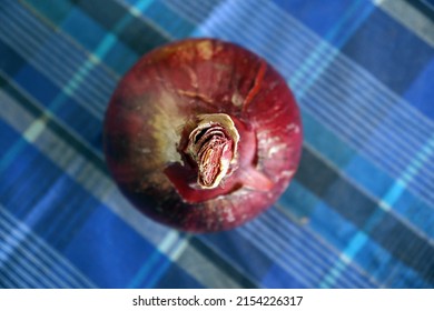 Closeup on a red onion - Shutterstock ID 2154226317