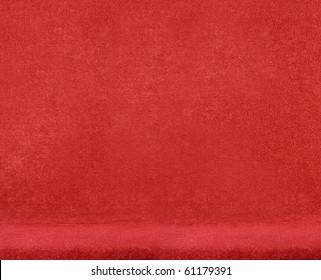 Closeup On A Red Velvet Chair