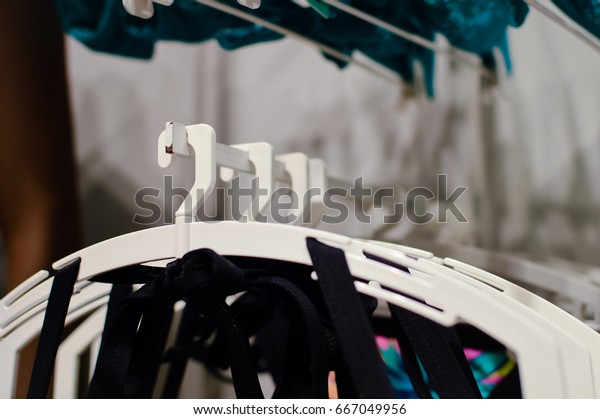 Closeup On Shopping Clothes Hangers On Stock Photo Edit Now