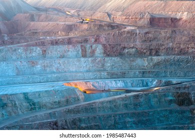 Close-up Of An Open-pit Copper Mine In Peru.