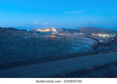 Close-up Of An Open-pit Copper Mine In Peru.