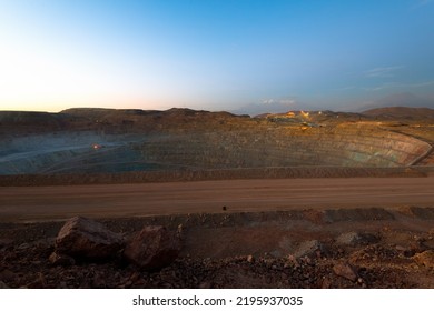 Close-up Of An Open-pit Copper Mine In Peru.