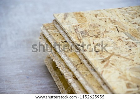 Closeup Oriental Strand Board (OSB) texture background Stock foto © 
