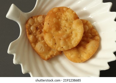 Closeup Of Papdi A Product Of Refined Wheat Flour.