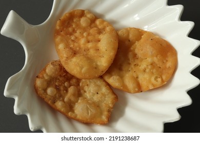 Closeup Of Papdi A Product Of Refined Wheat Flour.