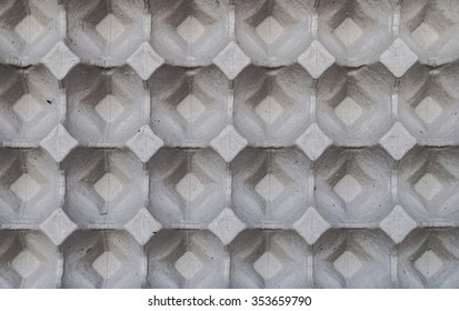 Closeup Paper Of Egg Carton .Texture  Background.