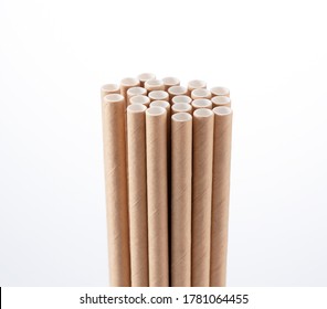 Close-up Of A Paper Straw