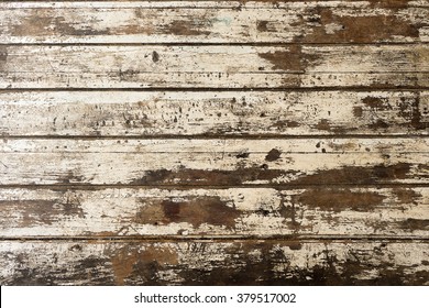 Closeup Pattern Of Old Oak Wood Wooden Hardwood Vintage Table Furniture Texture Abstract Background 