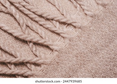 Close-Up of a Patterned Blanket