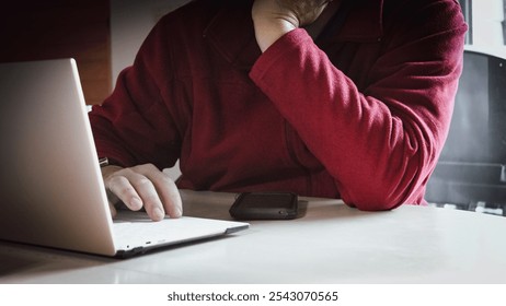 close-up of person using a tablet computer