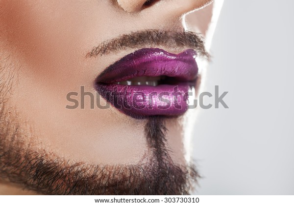 Purple Hair Shemale