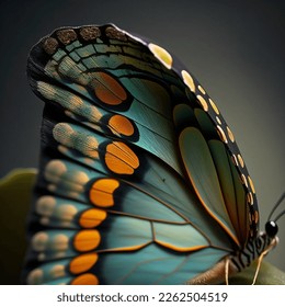 A close-up photo of a butterfly wing showing its intricate patterns and delicate texture.This stunning image captures the natural artistry and would be a perfect addition to any nature-themed project. - Powered by Shutterstock