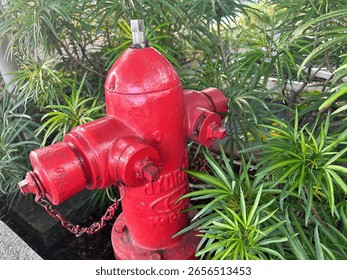Close-up photo of fire hydrant, functioning as an active fire protection component.