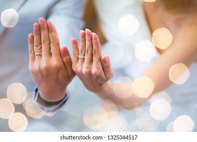 Closeup  photo of get marry with a Beautiful Wedding Ring  - Shutterstock ID 1325344517