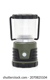 Close-up Photo Of A Led Lantern For Camping On White Background 