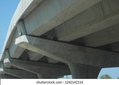 Close-up photo of overpass bridge