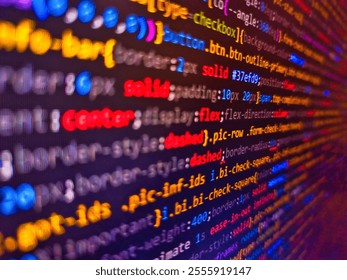 A closeup photo of software development code displayed on a computer screen, with a prominent padlock symbol symbolizing secure coding practices. Pink unique background. Programming concept. - Powered by Shutterstock - Get 15% off with code: PIKWIZARD15