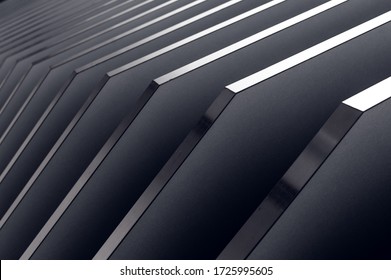 Close-up Photo Of Technological Metal Grid Structure. Abstract Background Image On The Subject Of Modern Architecture