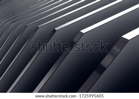 Close-up photo of technological metal grid structure. Abstract background image on the subject of modern architecture