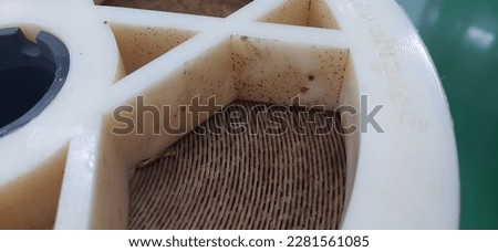 Closeup photos of Dirty Reverse Osmosis Membrane (RO Membrane)