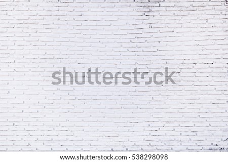 Close-up photos of white brick texture details background. House, shop, cafe and office design backdrop. Paint brickwork wall and copy space.