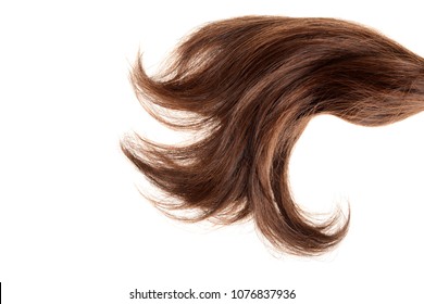 Closeup Piece Of Brown Hair