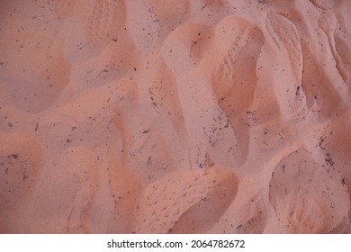 A Closeup Of The Pink Sand Texture 