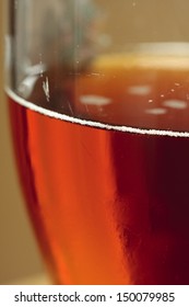 Close-up Of A Pint Of Real English Ale