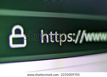Closeup pixelated view of an internet browser with a security lock 