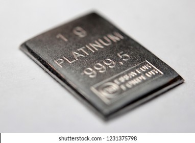 Close-up Of A Platinum Bar