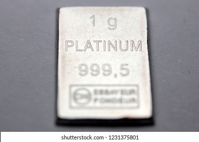 Close-up Of A Platinum Bar