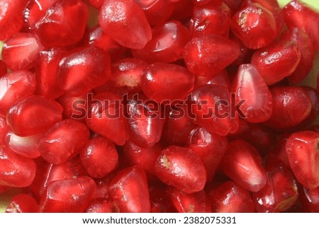 closeup of pomegranate seeds as background
