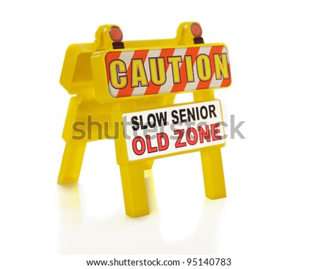 closeup portable roadsidewalk sign saying caution stock photo edit