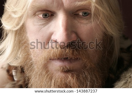 Closeup Portrait Adult Male Long Hair Stock Photo Edit Now