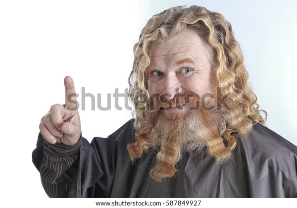 Closeup Portrait Adult Redhaired Man Long Stock Photo Edit Now