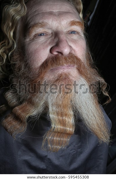 Closeup Portrait Adult Redhaired Man Long Stock Photo Edit Now