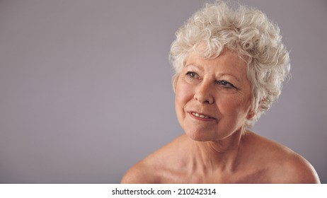 Nude 60 year old spa woman — Stock Photo © piotr_marcinski 