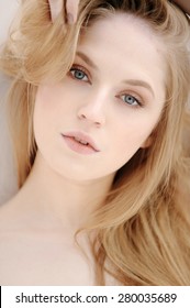 Closeup Portrait Beautiful Blonde Girl Natural Stock Photo 280035689 Closeup Portrait Beautiful Blonde Girl Natural Stock Photo 280035689