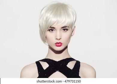 Short Hairstyles Womwn Images Stock Photos Vectors Shutterstock