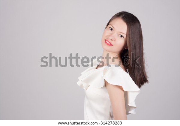 Closeup Portrait Beautiful Young Woman Medium Stock Photo Edit