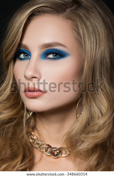 Closeup Portrait Elegant Woman Beautiful Blonde Stock Photo Edit