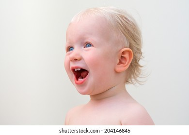 Closeup Portrait Exciting Cute Adorable Funny Stock Photo 204146845 ...