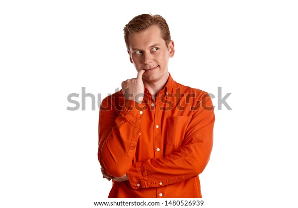 orange shirt guy