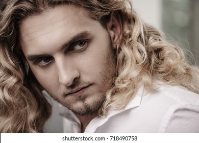 Curly Hair Male Images Stock Photos Vectors Shutterstock