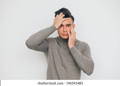 Closeup Portrait, Headshot, Handsome Happy, Young, Serious Business Man, Confident Student, Real Estate Agent, Isolated Black Grey Background. Man Fashion Look, Emotions, Feelings, Attitude